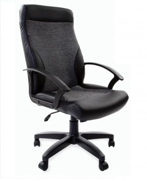 Кресло офисное BRABIX "Trust EX-535" (экокожа/черная/ткань серая) 531383 в Сургуте - surgut.mebel-74.com | фото