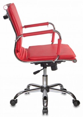 Кресло руководителя Бюрократ CH-993-LOW/RED красный в Сургуте - surgut.mebel-74.com | фото