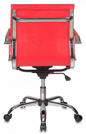 Кресло руководителя Бюрократ CH-993-LOW/RED красный в Сургуте - surgut.mebel-74.com | фото