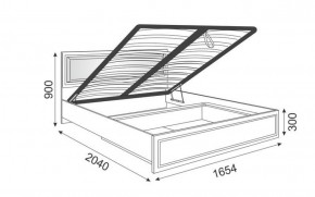 Кровать 1.6 Беатрис М11 с мягкой спинкой и ПМ (Орех гепланкт) в Сургуте - surgut.mebel-74.com | фото