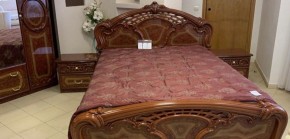 Кровать 2-х спальная 1400*2000 Роза, без основания (01.114) орех в Сургуте - surgut.mebel-74.com | фото