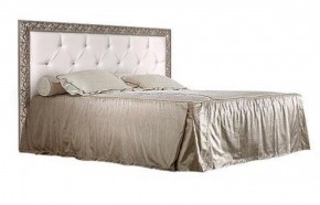 Кровать 2-х спальная(1,6 м)Тиффани Premium черная/серебро с мягким элементом со стразами с подъемным механизмом (ТФКР-2[3][7](П) в Сургуте - surgut.mebel-74.com | фото