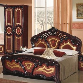 Кровать 2-х спальная 1600*2000 Роза, без основания (01.116) могано в Сургуте - surgut.mebel-74.com | фото