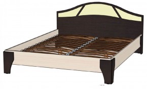ВЕРОНА Кровать 1600 с основанием (Венге/Анкор светлый) в Сургуте - surgut.mebel-74.com | фото