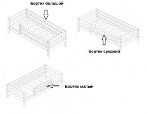 Кровать 2-х ярусная Сонечка с бортиками (лестница наклонная) в Сургуте - surgut.mebel-74.com | фото