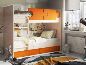 Кровать двухъярусная "Тетрис" (щиты) с бортиками + ящики в Сургуте - surgut.mebel-74.com | фото