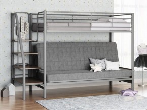 Кровать двухъярусная с диваном "Мадлен-3" (Серый/Серый) в Сургуте - surgut.mebel-74.com | фото