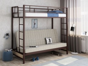 Кровать двухъярусная с диваном "Мадлен" (Коричневый/Бежевый) в Сургуте - surgut.mebel-74.com | фото