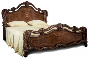 Кровать двуспальная "Илона" без мягкого изголовья (1600) караваджо в Сургуте - surgut.mebel-74.com | фото