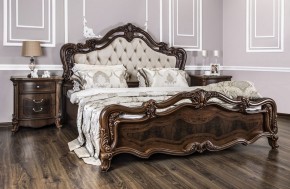 Кровать двуспальная "Илона" с мягким изголовьем (1800) караваджо в Сургуте - surgut.mebel-74.com | фото