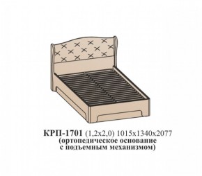 Кровать ЭЙМИ с подъемным механизмом КРП-1701 (1200х2000) Венге/патина серебро в Сургуте - surgut.mebel-74.com | фото