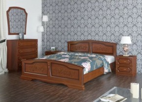 ЕЛЕНА Кровать из массива 800 (Орех) в Сургуте - surgut.mebel-74.com | фото