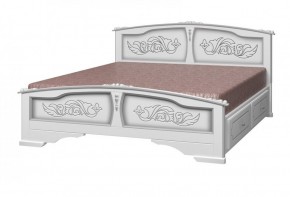 ЕЛЕНА Кровать из массива 1400 с 2-мя ящиками  в Сургуте - surgut.mebel-74.com | фото