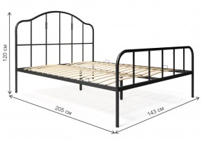 Кровать Милена 140х200 черная в Сургуте - surgut.mebel-74.com | фото