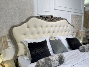 Кровать Мокко 1600 с мягким изголовьем + основание (серый камень) в Сургуте - surgut.mebel-74.com | фото