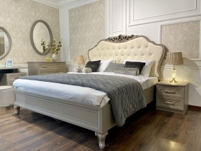Кровать Мокко 1600 с мягким изголовьем + основание (серый камень) в Сургуте - surgut.mebel-74.com | фото