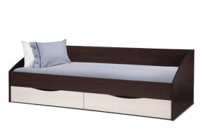 Кровать одинарная "Фея - 3" симметричная New (2000Х900) венге/вудлайн кремовый в Сургуте - surgut.mebel-74.com | фото