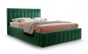Кровать "Вена" 1400 СТАНДАРТ Вариант 1 Мора зеленый + бельевой ящик с кроватным основанием и подъемным механизмом в Сургуте - surgut.mebel-74.com | фото
