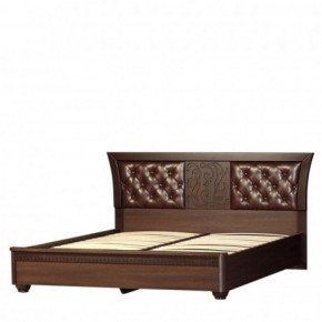 Кровать с мягким изголовьем №198 "Лючия" (1600) Дуб оксфорд в Сургуте - surgut.mebel-74.com | фото