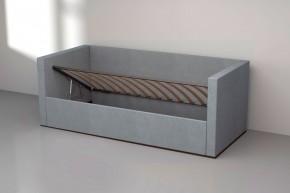 Кровать с ПМ (арт.030) (с/м 900*2000мм) (б/матр), ткань серый в Сургуте - surgut.mebel-74.com | фото