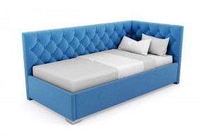 Кровать угловая Виола интерьерная +основание (120х200) 3 кат. ткани в Сургуте - surgut.mebel-74.com | фото