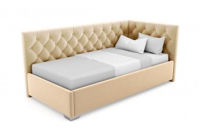 Кровать угловая Виола интерьерная +основание/ПМ/бельевое дно (120х200) в Сургуте - surgut.mebel-74.com | фото