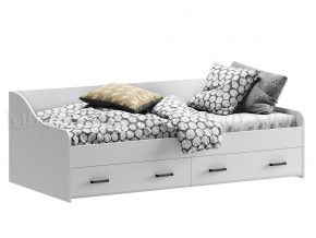 ВЕГА NEW Кровать 900 с настилом ЛДСП (Белый глянец/белый) в Сургуте - surgut.mebel-74.com | фото
