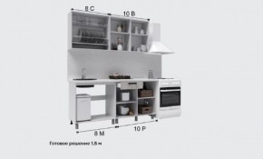 Кухня Кантри 1.6 Готовое решение столешница 38мм в Сургуте - surgut.mebel-74.com | фото