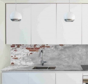 Кухонный фартук со столешницей (А-01) в едином стиле (3050 мм) в Сургуте - surgut.mebel-74.com | фото