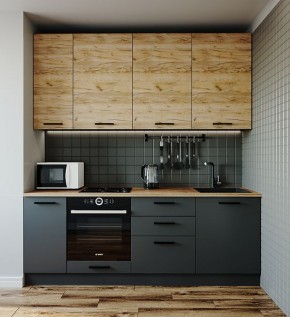 Кухонный гарнитур Дели 2200 (Стол. 26мм) в Сургуте - surgut.mebel-74.com | фото