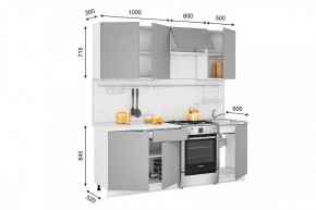 Кухонный гарнитур Кельн 2100 (софт пломбир) в Сургуте - surgut.mebel-74.com | фото