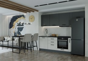 Кухонный гарнитур Лофт 2550 (Стол. 38мм) в Сургуте - surgut.mebel-74.com | фото