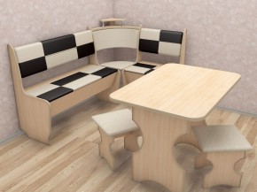 Кухонный уголок Домино Стандарт + стол + табурет 2 шт. (1000*1500) в Сургуте - surgut.mebel-74.com | фото