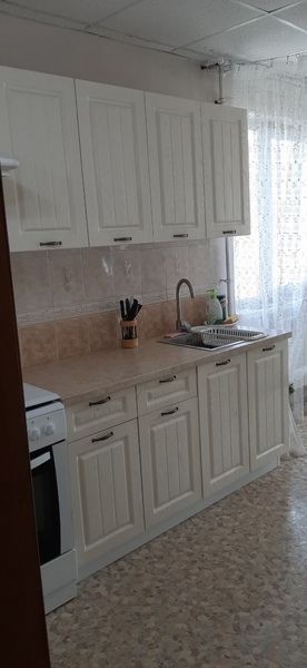 Модульная кухня Луксор серый-бирюза в Сургуте - surgut.mebel-74.com | фото