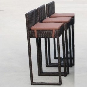 Плетеный барный стул Y390A-W63 Brown в Сургуте - surgut.mebel-74.com | фото