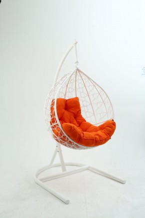 Подвесное кресло Бароло (белый/оранжевый) в Сургуте - surgut.mebel-74.com | фото