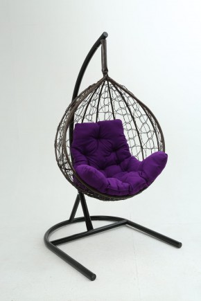 Подвесное кресло Бароло (коричневый/фиолетовый) в Сургуте - surgut.mebel-74.com | фото