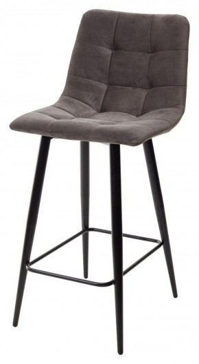 Полубарный стул CHILLI-QB графит #14, велюр / черный каркас (H=66cm) М-City в Сургуте - surgut.mebel-74.com | фото