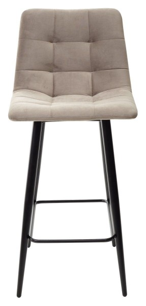 Полубарный стул CHILLI-QB латте #25, велюр / черный каркас (H=66cm) М-City в Сургуте - surgut.mebel-74.com | фото