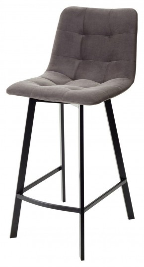 Полубарный стул CHILLI-QB SQUARE графит #14, велюр / черный каркас (H=66cm) М-City в Сургуте - surgut.mebel-74.com | фото