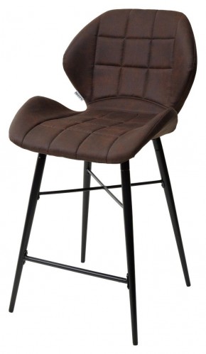 Полубарный стул MARCEL COWBOY-#800 темно-коричневый (H=65cm), ткань микрофибра М-City в Сургуте - surgut.mebel-74.com | фото