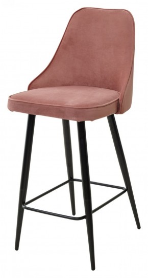 Полубарный стул NEPAL-PB РОЗОВЫЙ #15, велюр/ черный каркас (H=68cm) М-City в Сургуте - surgut.mebel-74.com | фото