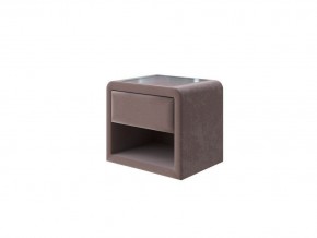PROxSON Тумба Cube (Ткань: Велюр Shaggy Chocolate) 52x41 в Сургуте - surgut.mebel-74.com | фото