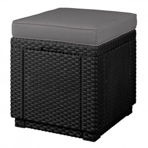 Пуфик Куб с подушкой (Cube with cushion) графит - прохладный серый в Сургуте - surgut.mebel-74.com | фото