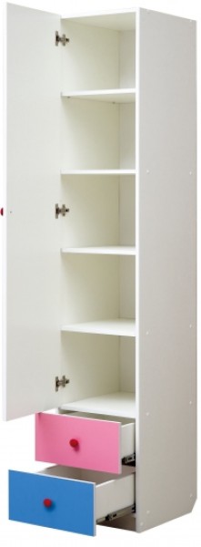 Шкаф 1-но дверный с ящиками и фотопечатью Совята 1.1 (400) в Сургуте - surgut.mebel-74.com | фото
