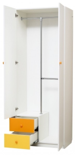 Шкаф 2-х дверный с ящиками и зеркалом Радуга (800) в Сургуте - surgut.mebel-74.com | фото