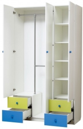 Шкаф 3-х дверный с ящиками и зеркалом Радуга (1200) в Сургуте - surgut.mebel-74.com | фото