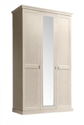 Шкаф 3-х дверный (с зеркалом) для платья и белья Венеция дуб седан (ВНШ1/3) в Сургуте - surgut.mebel-74.com | фото