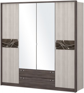 Шкаф 4-х дверный с зеркалом Шк69.2 МС Николь в Сургуте - surgut.mebel-74.com | фото