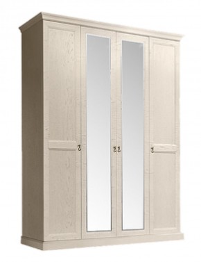Шкаф 4-х дверный (2 зеркала) для платья и белья Венеция дуб седан (ВНШ1/4) в Сургуте - surgut.mebel-74.com | фото